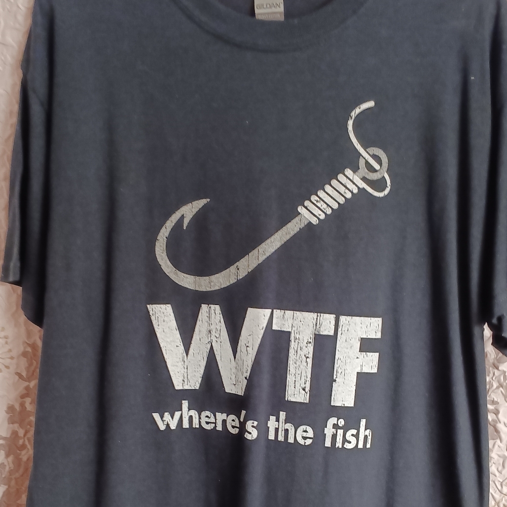 Gildan Black Short Sleeve Tee - WTF Graphic